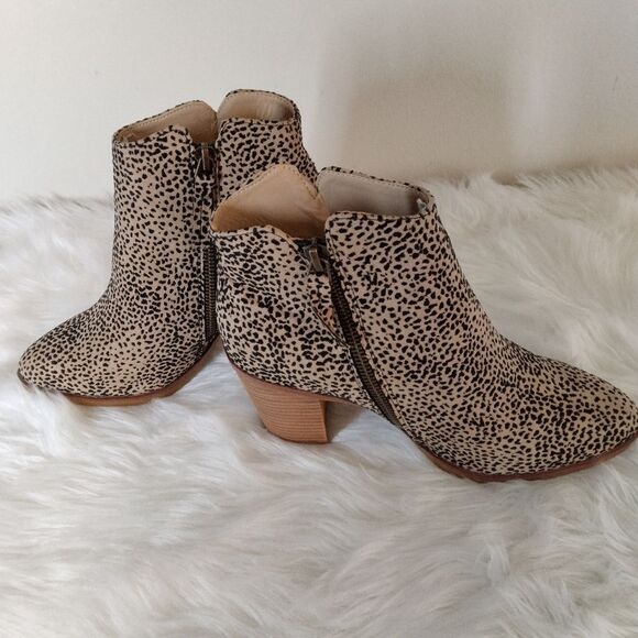 New Mia Eric Tracer cheetah boots cream/black size 6 - Picture 5 of 16